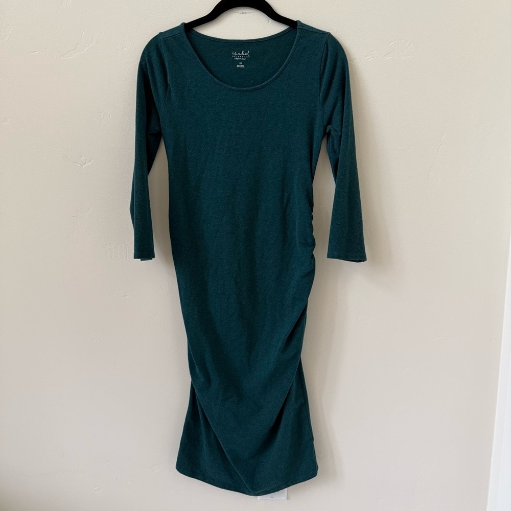Bundle of Maternity Body Contour Dresses, Floral + Solid, Old Navy + Isabel - Picture 6 of 15